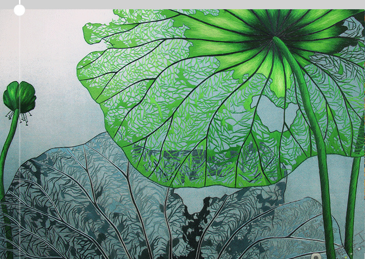 工艺品 刺绣 挂画 蒋采萍荷花苏绣 手工刺绣 卧室客厅办公室 挂画