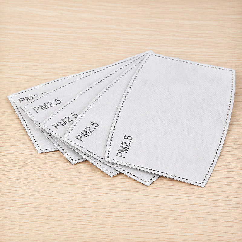 五层口罩过滤片2片装防灰防尘pm25防尘口罩防霾滤片厂家批发