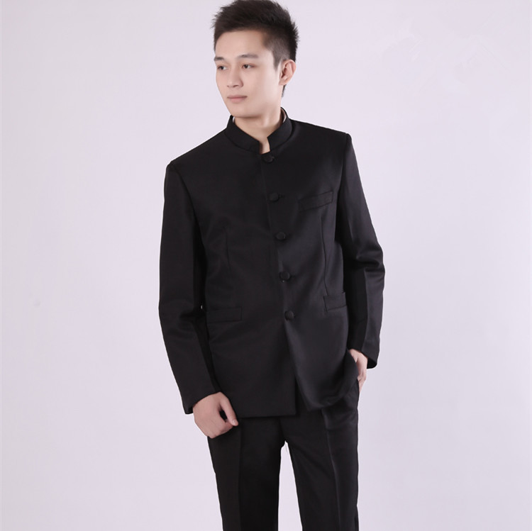 民国学生装五四青年装长袍相声服毕业班服合唱服男女中山装