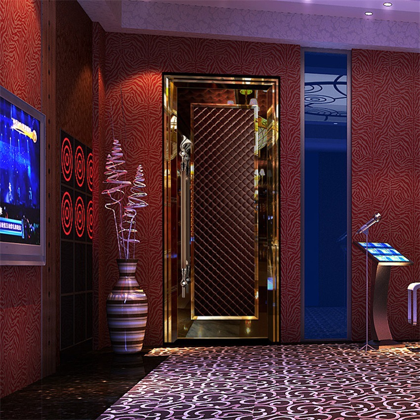 ktv不锈钢门 影院隔音门 佛山门业 ktv包房门 不锈钢平开门