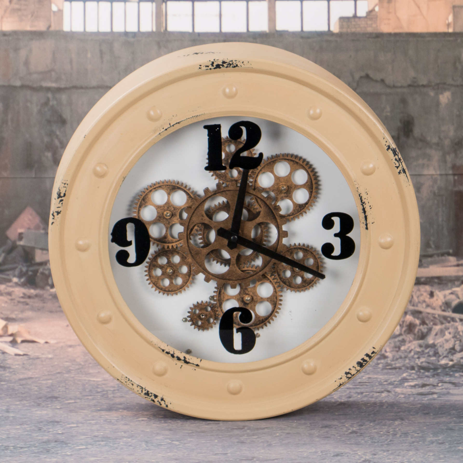 金属工艺品 创意家居 摆件 zakka 杂货 礼品 复古做旧 齿轮座钟