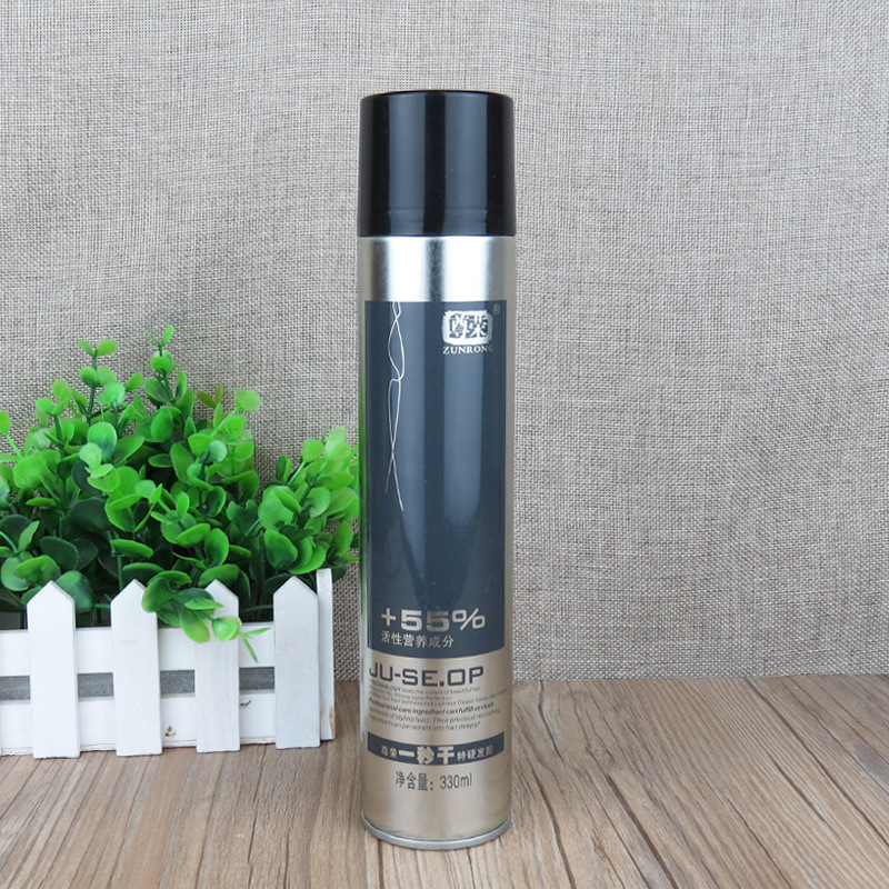 正品尊荣一秒干特硬发胶王 定型水 喷雾男女清香特硬干胶