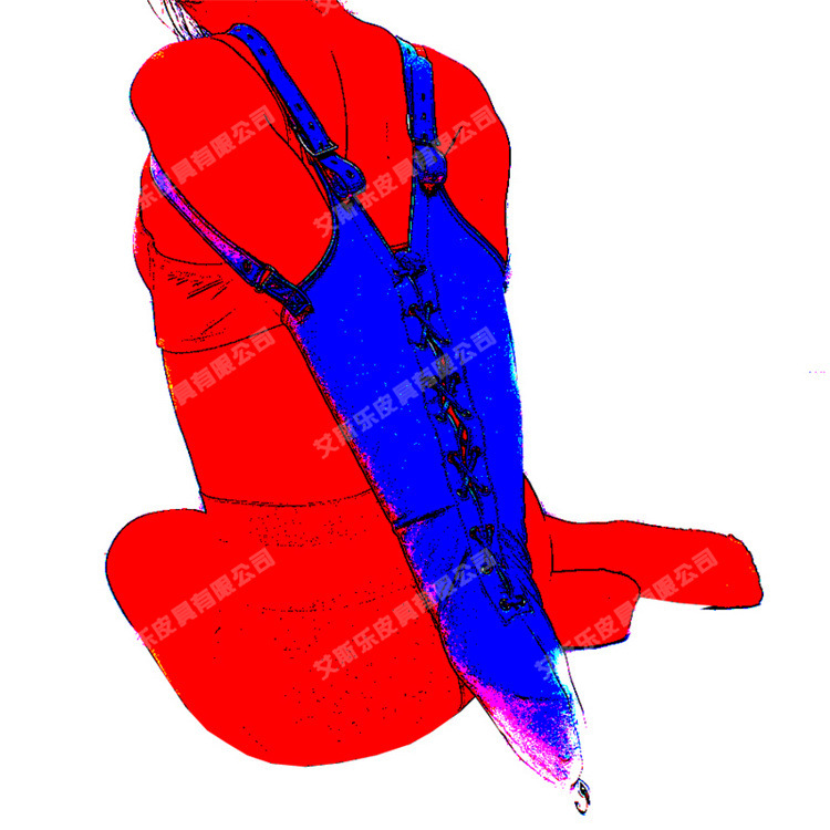 欧款系带版紧束捆绑单手套,款式紧凑完美服帖双臂,材质选用高档弹力pu