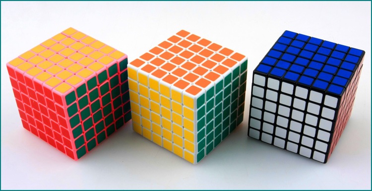 圣手六阶魔方六阶pvc贴纸白色光面益智魔