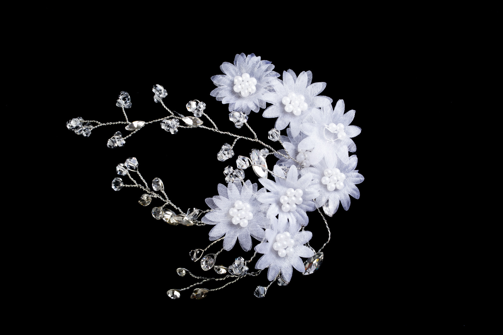 新娘水晶发饰 晚宴发饰 高级手工订制婚礼头饰可随意造型