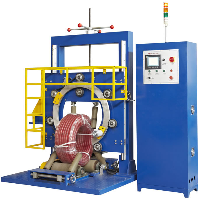 京牧直销胶管缠绕机 线缆缠绕机 胶管裹包机 胶管缠绕打包机