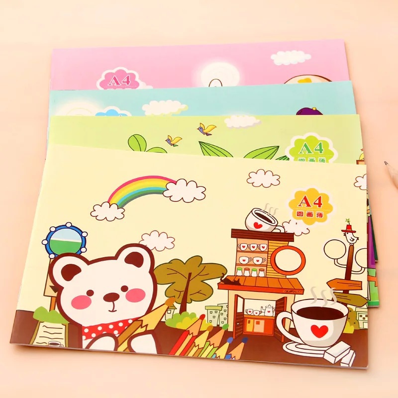 儿童小朋友练习画画本 b5-a4-b4-a3图画本 空白画本素描纸涂鸦本