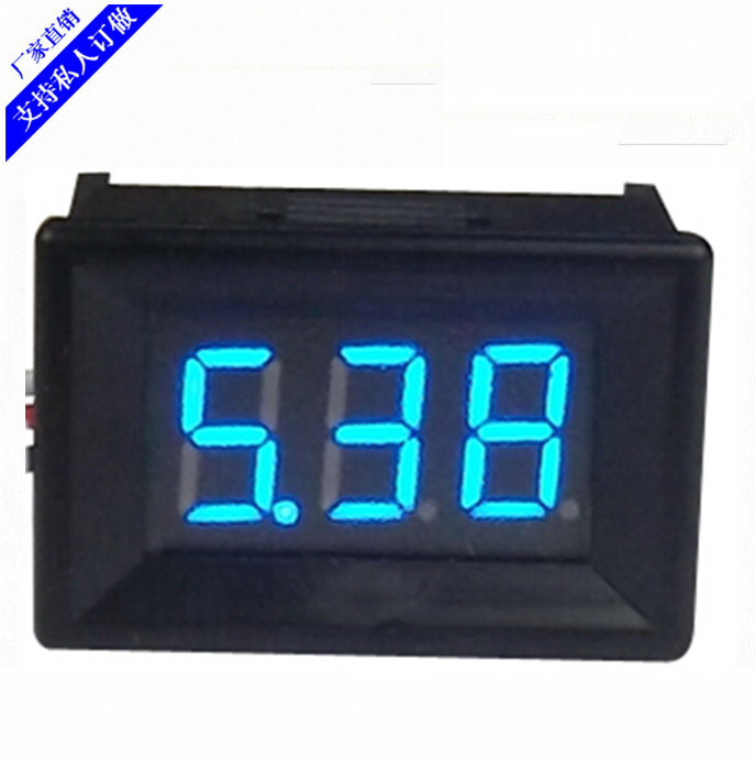 0.36英寸直流dc9-120v两线二线式三位数字显示数显电压表反接保护