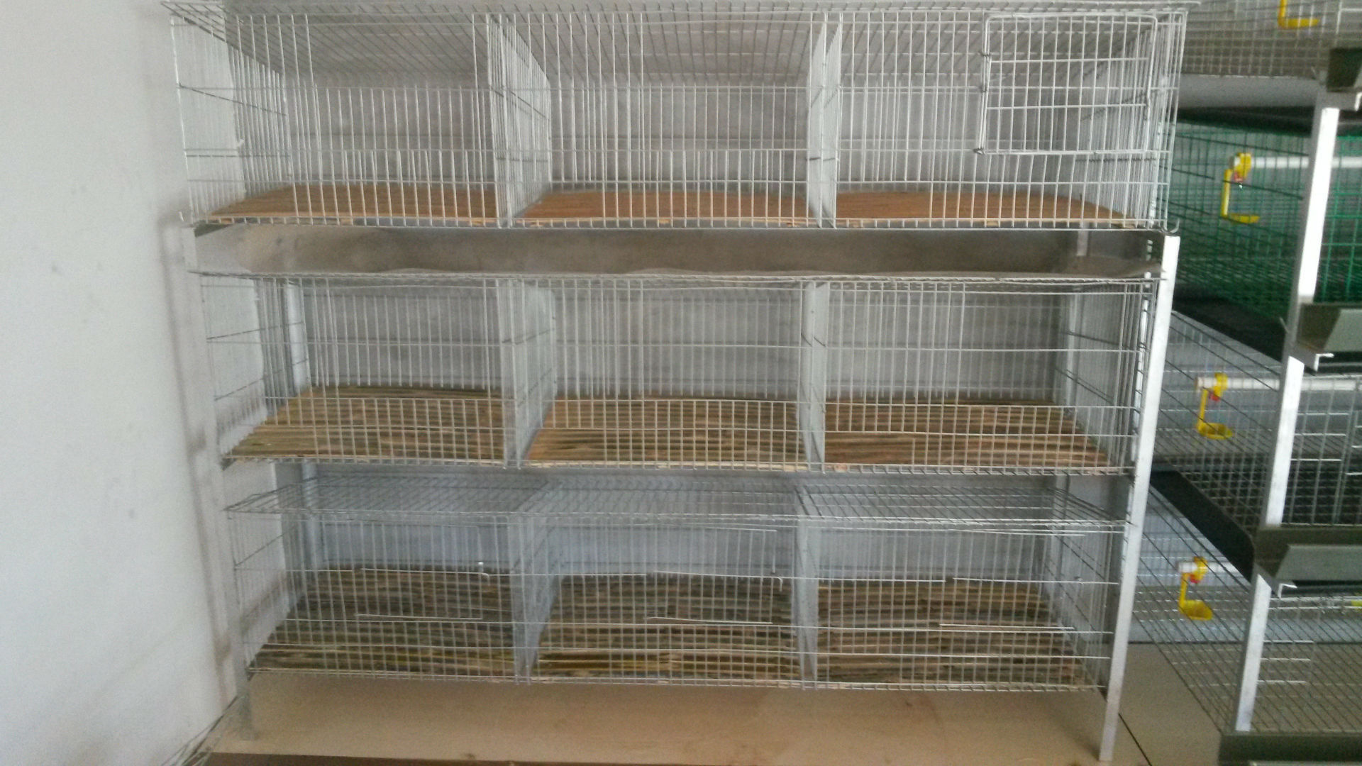 加粗加密兔笼 9笼位兔笼 养殖种兔笼 子母兔笼无底 带底兔笼