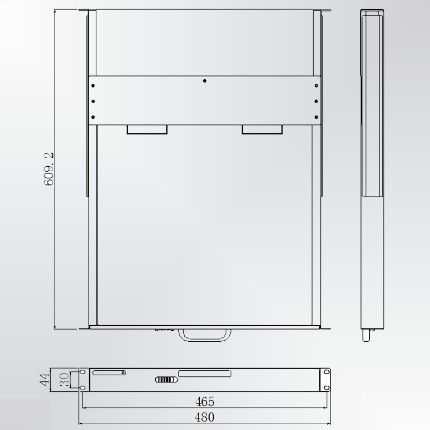 华南智能 hn-1u104工控电脑机箱
