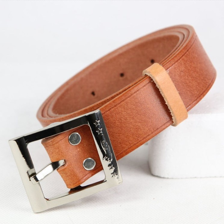 正品3521飞行员腰带 纯黄内外全牛皮 空军腰带 作战黄牛皮