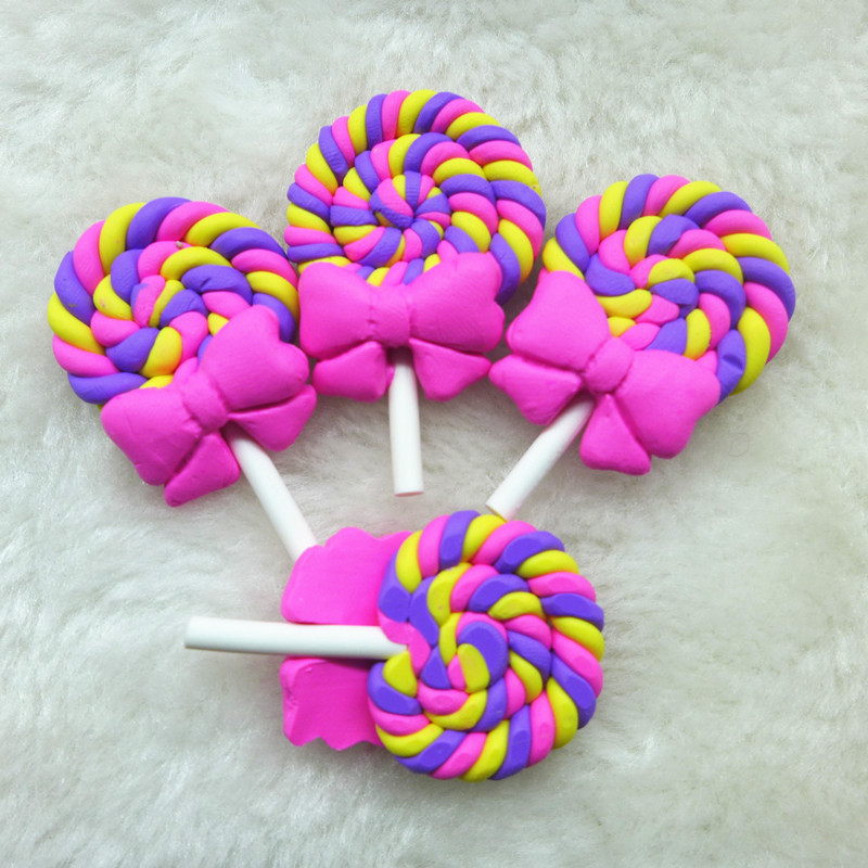 2015新款蝴蝶结棒棒糖 diy手机饰品 饰品配件厂家批发23*38