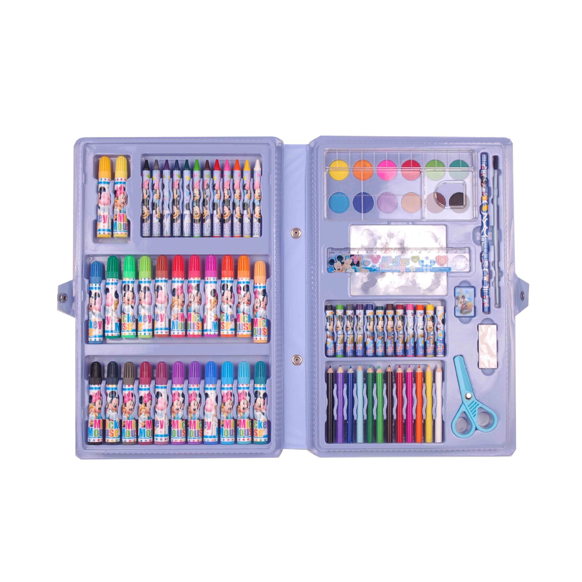 【图】正品迪士尼90件彩笔套装 画画礼盒 彩笔大全 90件美劳派_文具套