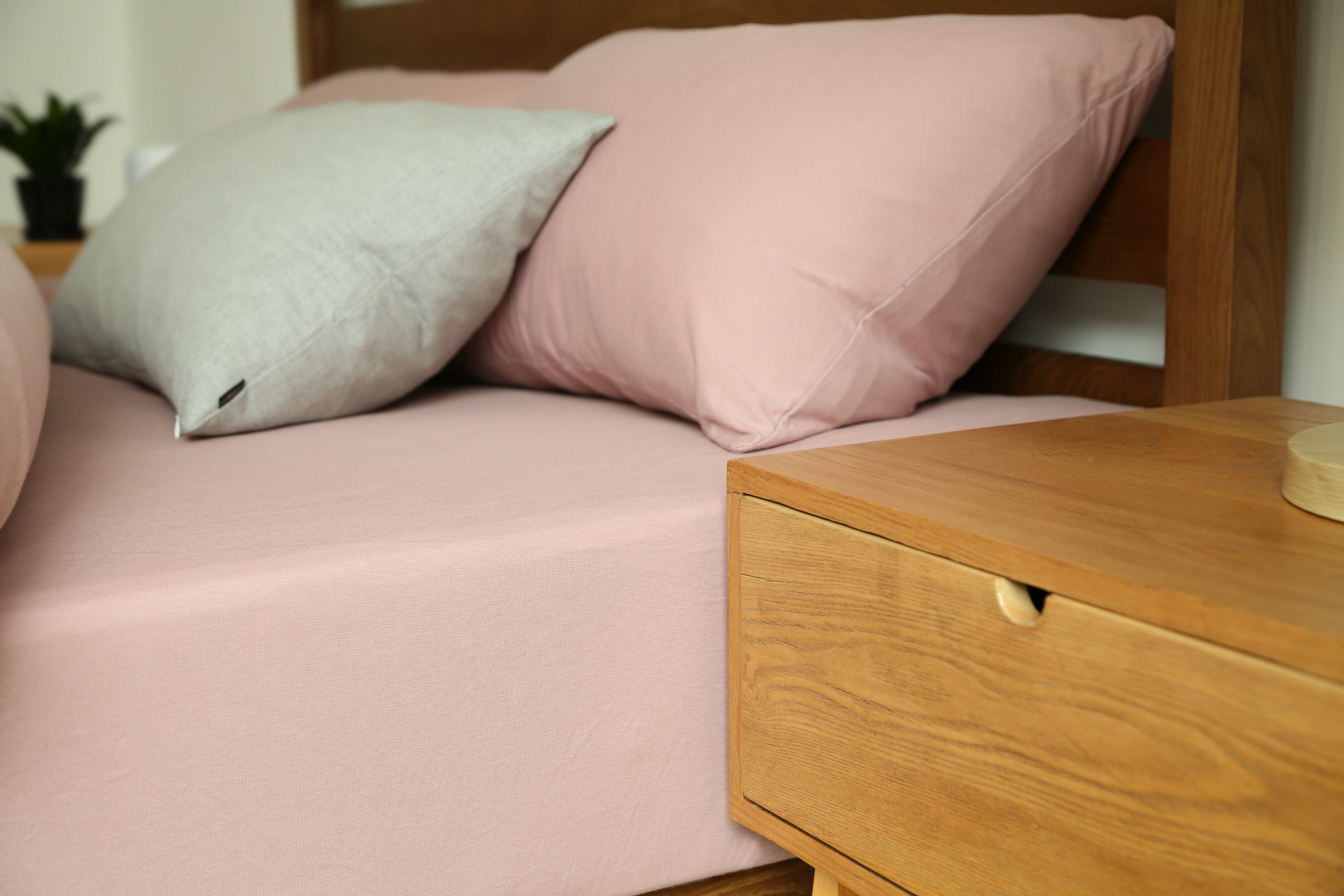 无印良品纯色四件套裸睡床品全棉床上用品针