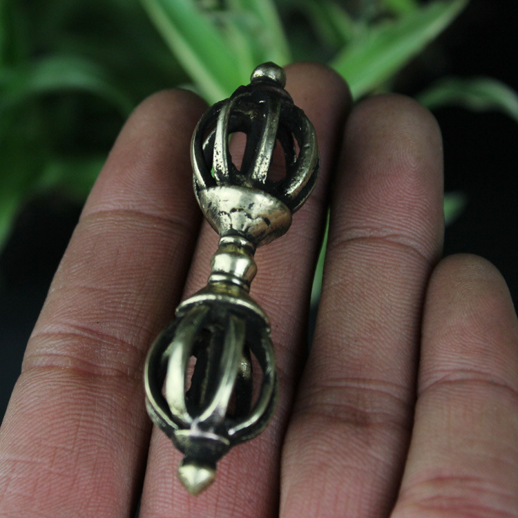 佛家用品批发藏传密宗法器 尼泊尔手工铜小号九股金刚杵 降魔杵