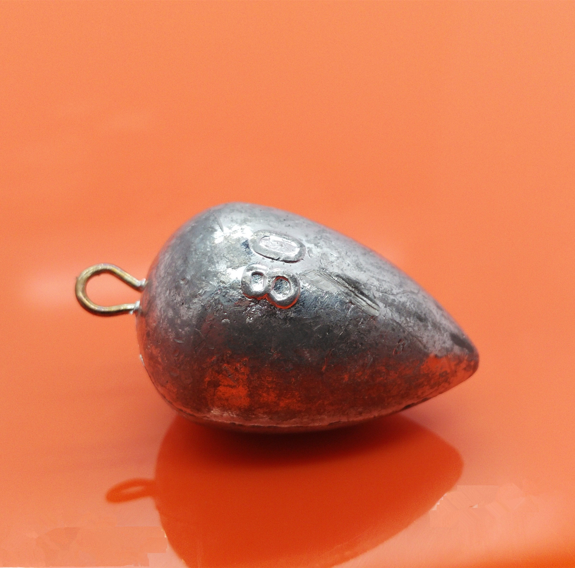 金鸿甲鱼铅坠 鸡心带环坠甲鱼枪配件厂家直销渔具垂钓用品