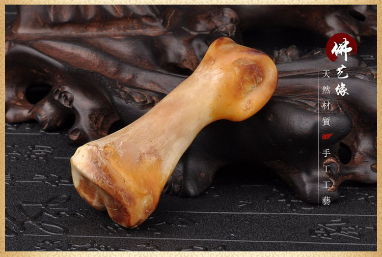 天然骆驼骨原料把件摆件 趾骨挂件 雕刻原料