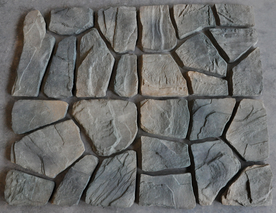 水泥人造文化石 青色不规则外墙砖 欧式古典别墅6970毛片.