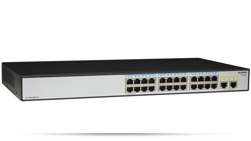 华为s1700-26r-2t-ac二层无网管企业级24口百兆交换机