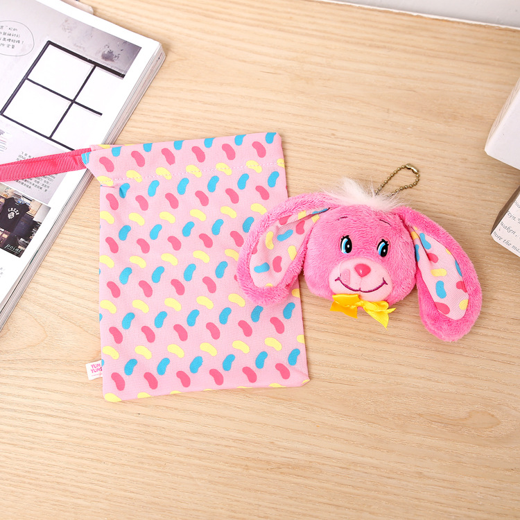 新款促销 粉红色唯美漂亮束口袋收纳袋喜糖袋整理袋赠品