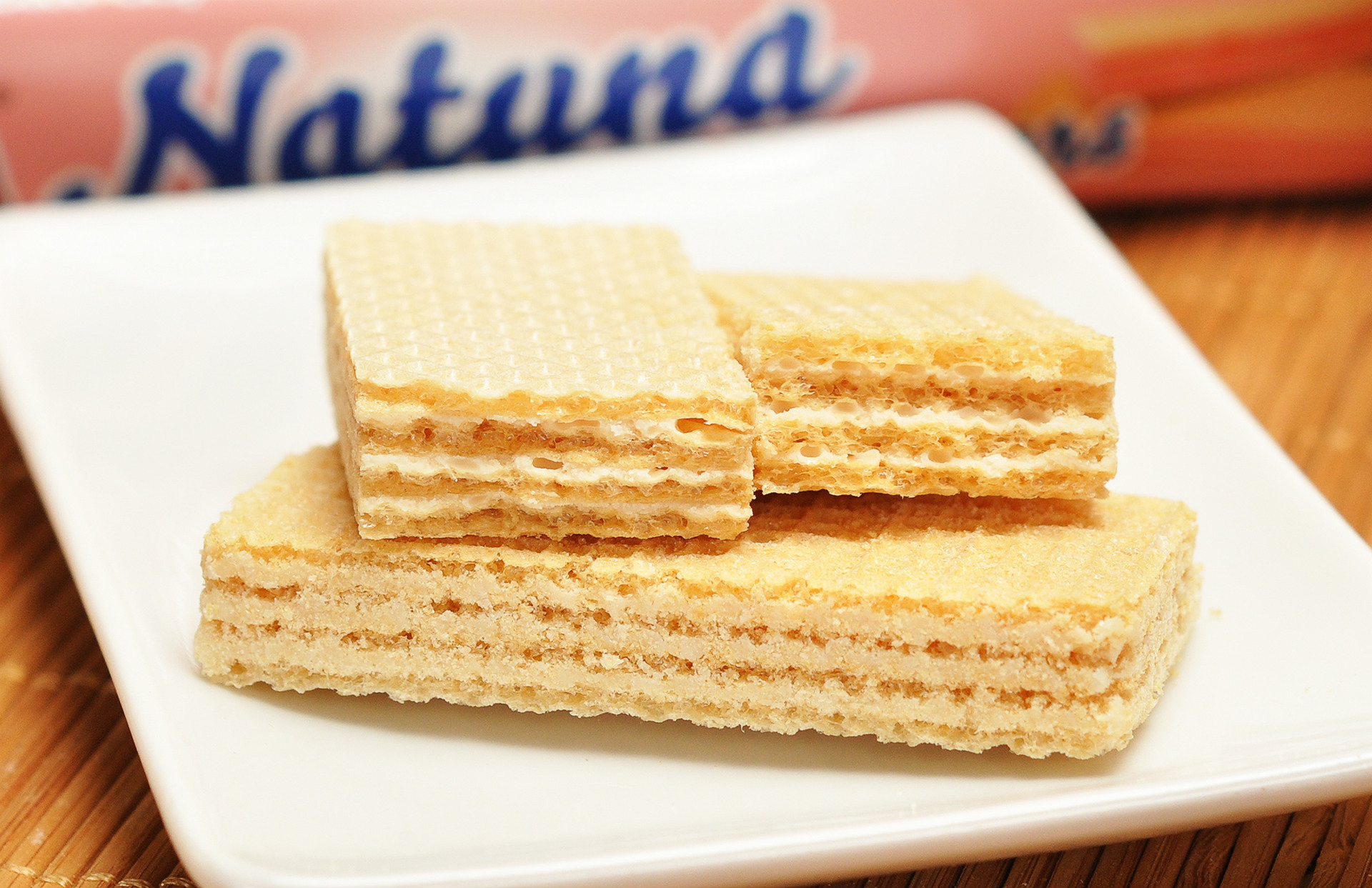 中国总代 马来西亚进口natuna巧克力威化饼干90g 办公室休闲零食