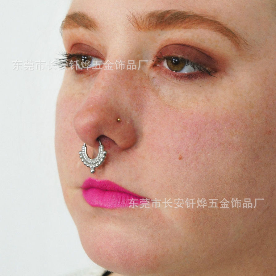 热销不锈钢穿刺鼻环 厂家批发欧美真假鼻环 防过敏不锈钢穿刺.