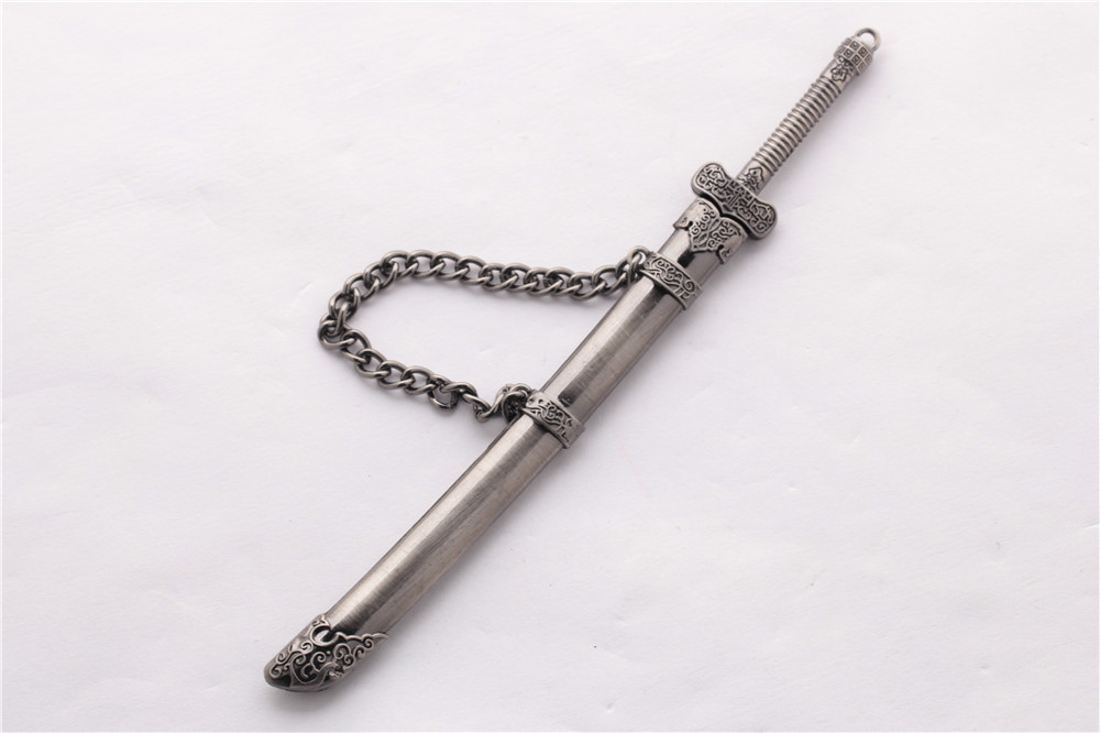 盗墓笔记周边 小哥张起灵黑金古刀鞘刀 17厘米动漫鞘刀武士刀批发