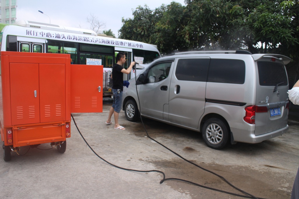 移动上门蒸汽洗车机厂家直销洗车设备小区便捷洗车设备