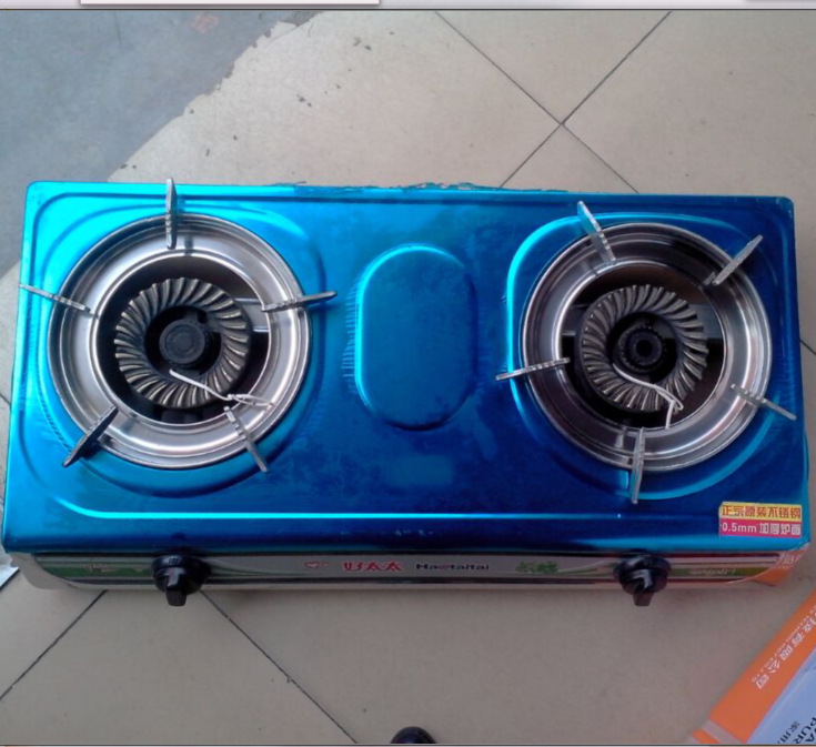 【厂家直销】家用双眼煤气灶具台式节能不锈钢双灶 燃气灶批发