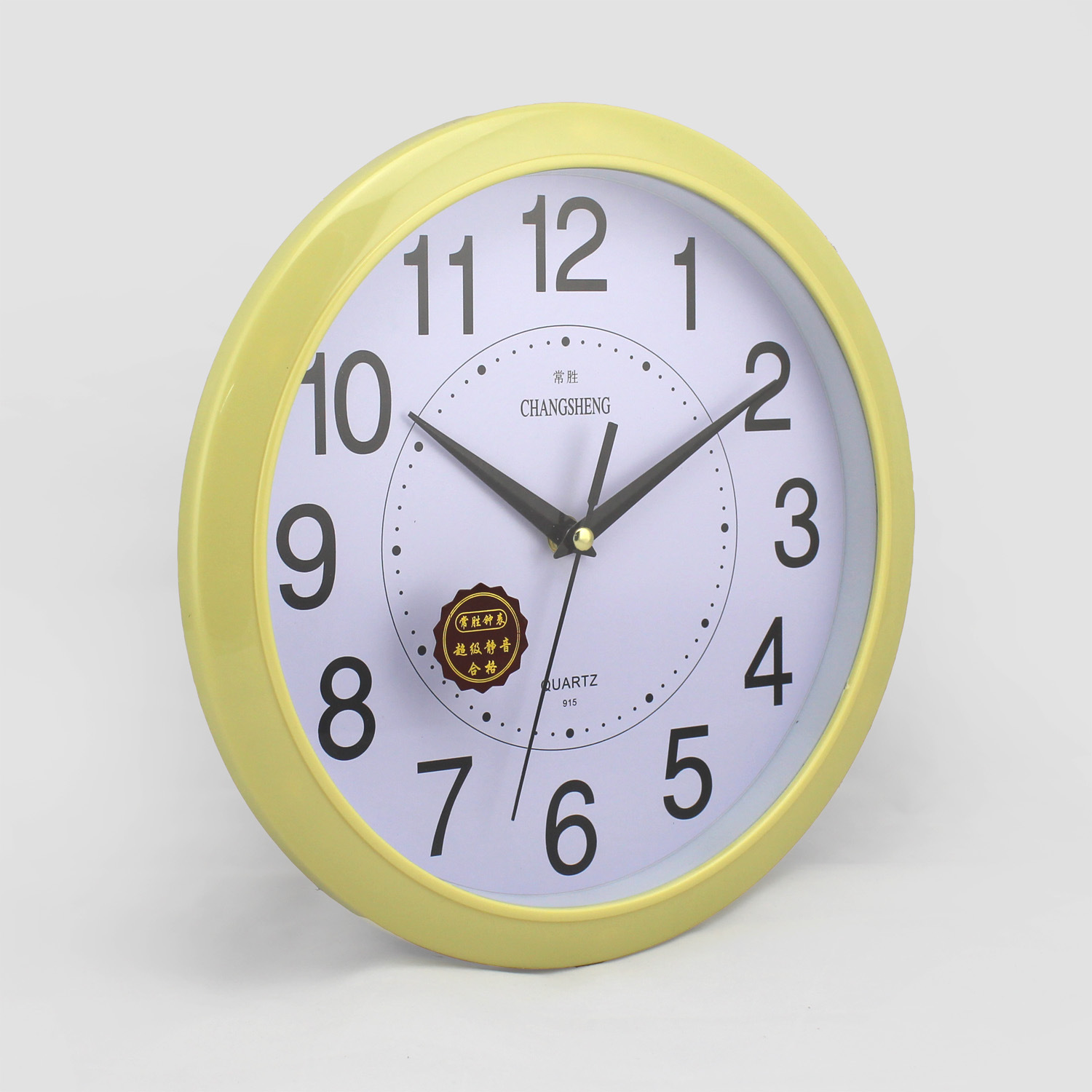 钟表批发 30cm广告促销钟 创意挂钟 静音扫秒机芯 塑料钟表 创意