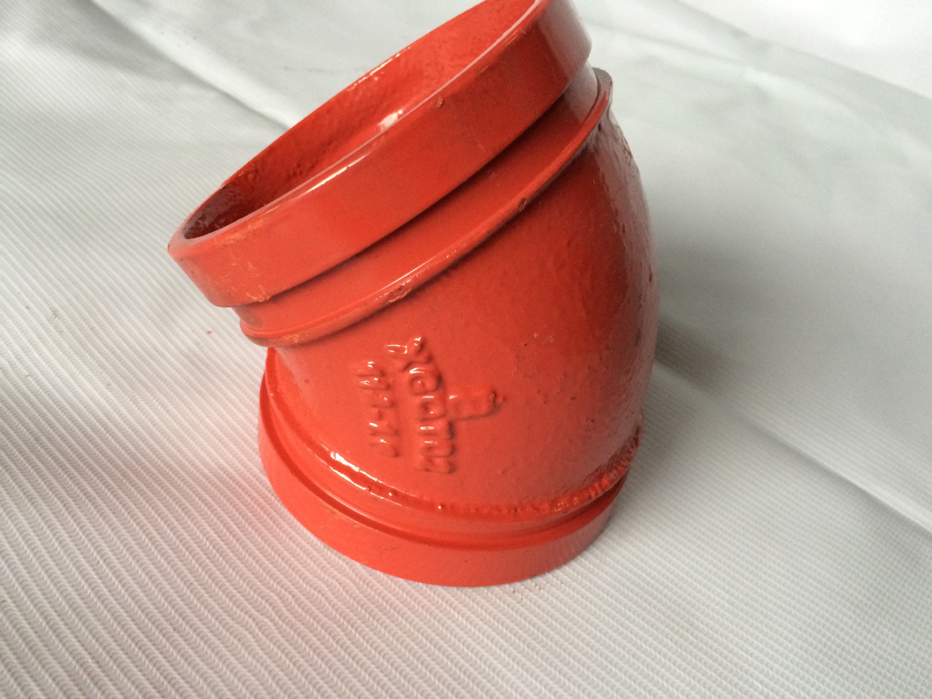 供应沟槽45弯头卡箍管件批发消防管道连接批发厂家直销