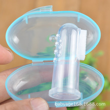 厂家批发婴儿手指牙刷 安全硅胶舌苔清洁刷 指套牙刷 宝宝乳牙刷