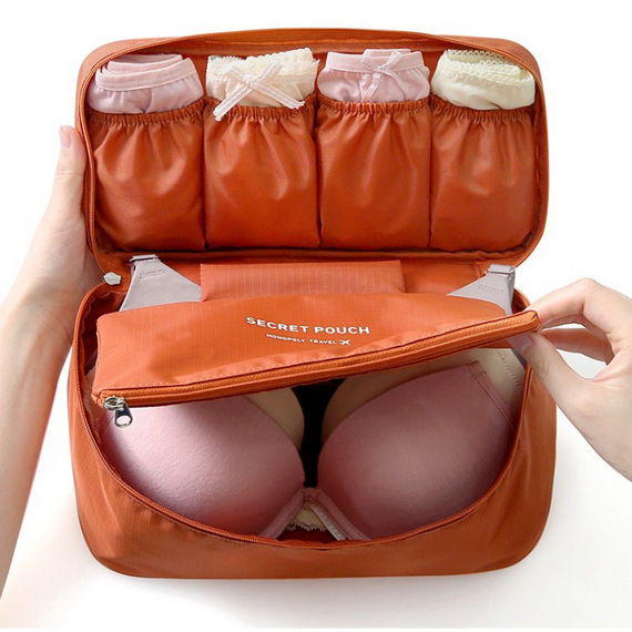 Second Generation Travel Multi-Functional Underwear Package Storage Bag Bra Organizing Bag Portable Toiletry Bag