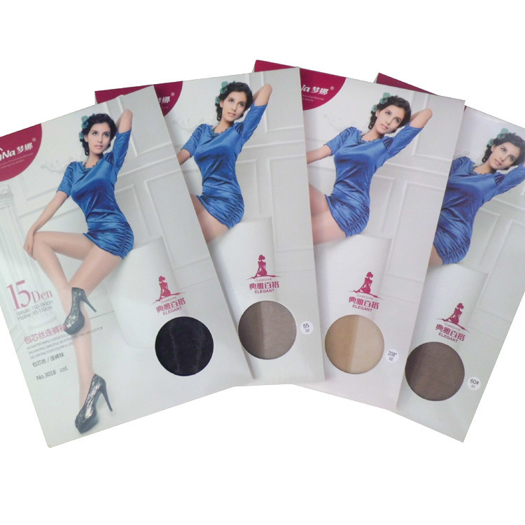 梦娜丝袜包芯丝防勾超薄透明无加档丝袜连裤袜精包装优质批发