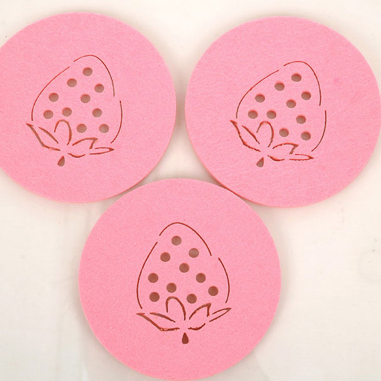 厂家定制时尚创意diy各种形状可爱毛毡杯垫 餐垫 隔热杯垫餐具垫