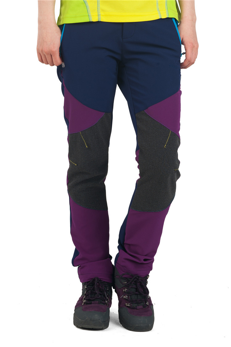 nextour户外速干裤女春款四色拼接快