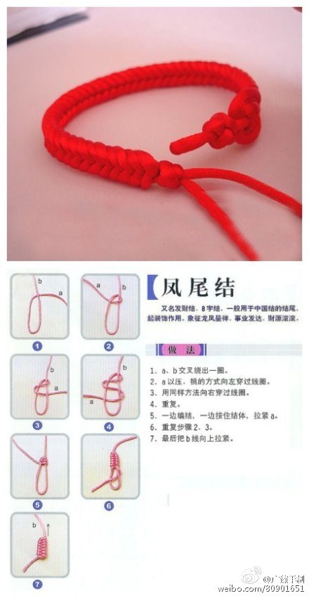 用一根金绳编手链,编什么好呢?求图.