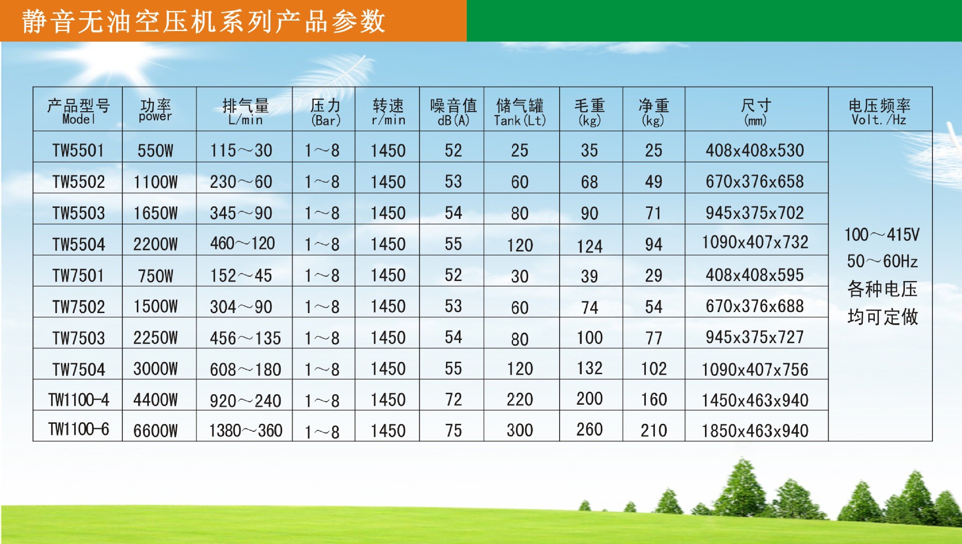 拓稳tw5502 实验室用无油静音空压机