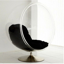 简约个性透明太空球泡泡半球椅 太空舱大圆球休闲椅 亚克力椅