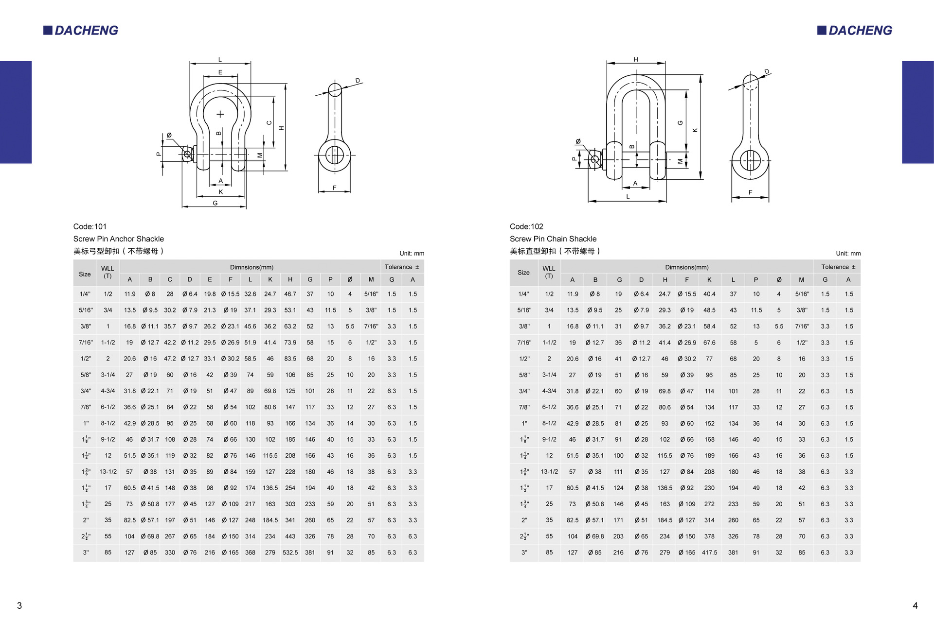 青岛大成索具 热镀锌g209美国联邦标准 模锻4倍卸扣 吊拉索具用品