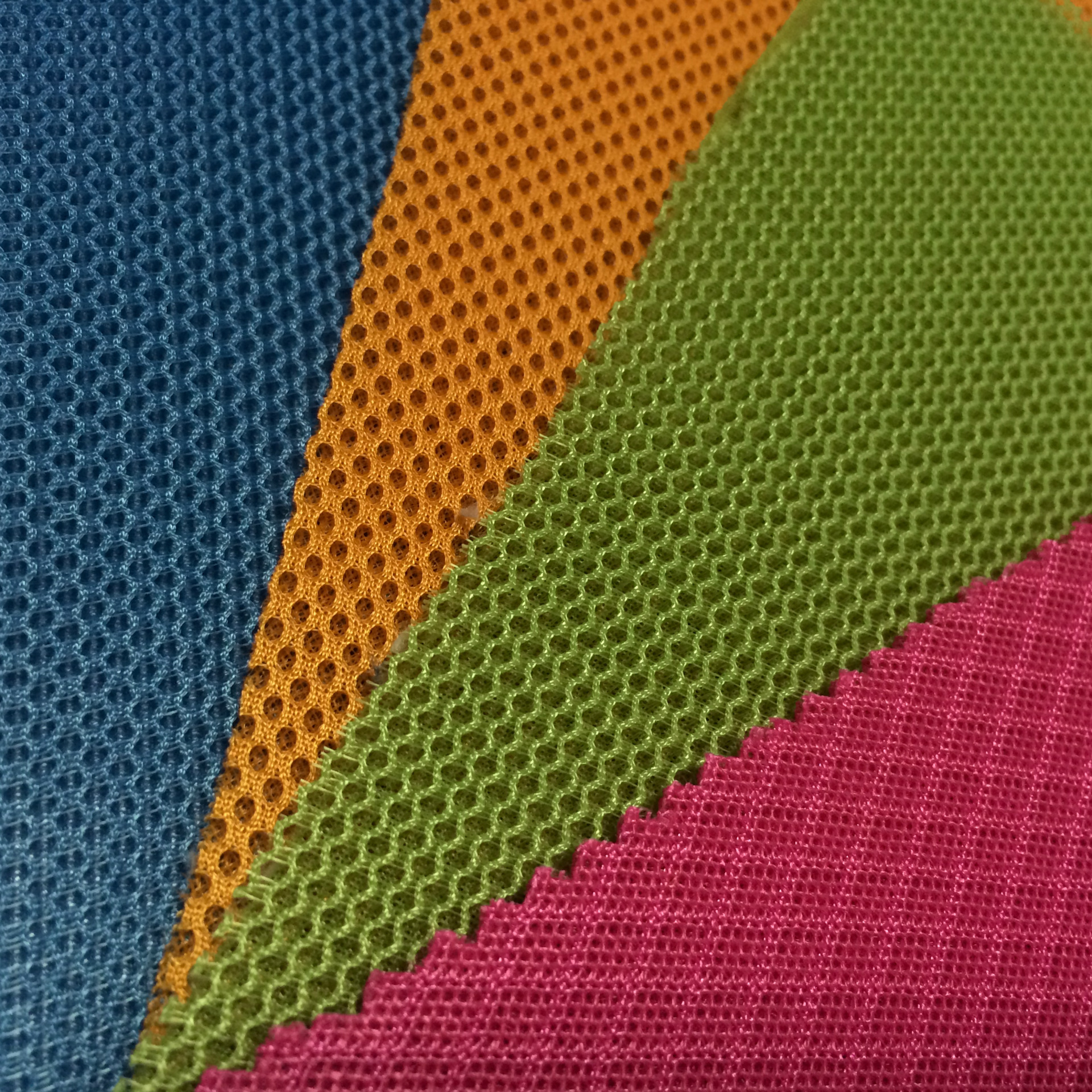 三明治网眼布阶层透气防滑拖鞋鞋材类用品汽车座套3d面料