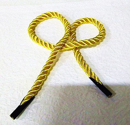 供应金色三股手提绳 礼盒绳礼品袋 绳手提袋绳子