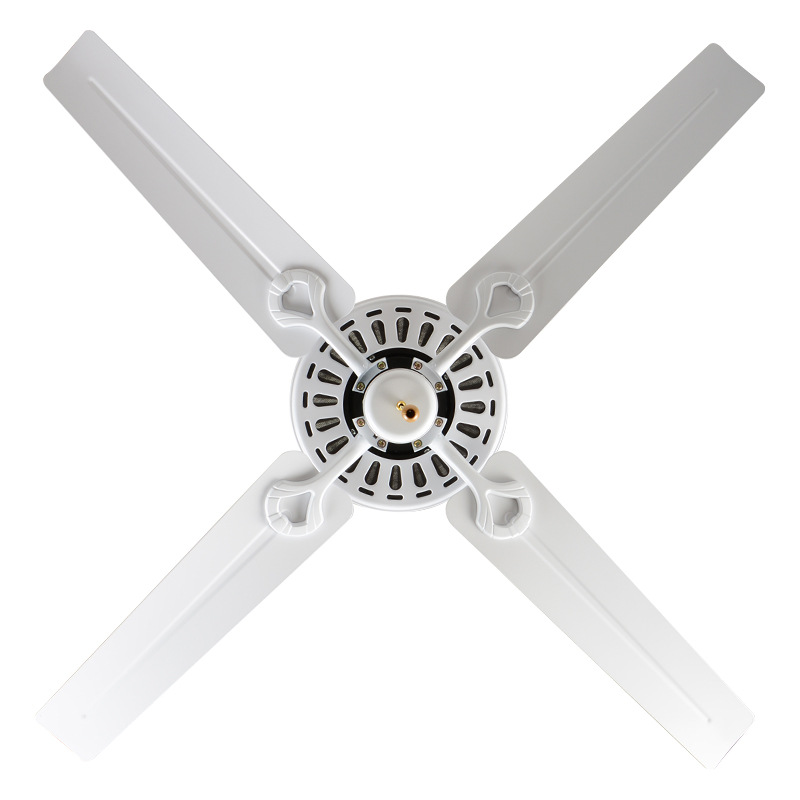 特价促销白色吊扇铁叶木叶无灯风扇灯静音铁叶木叶52/42/36寸风扇