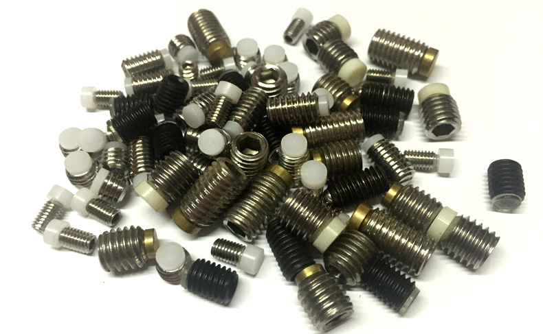 尼龙塑胶头弹簧柱塞,胶柱塞紧定,弹簧柱塞顶丝,紧定螺丝带弹簧胶