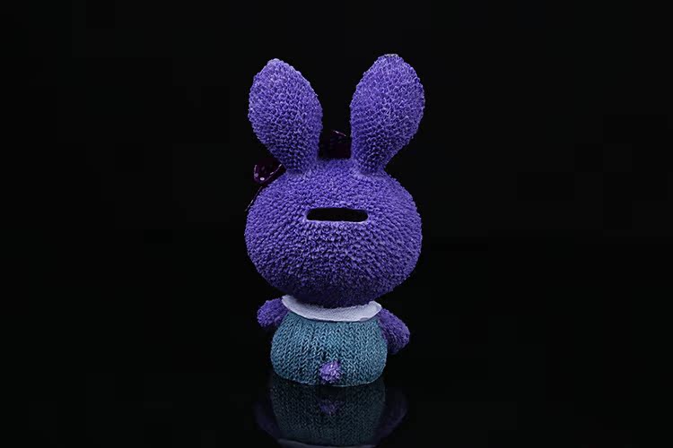 精美可爱紫色大兔子艺品 时尚树脂工艺品 -塑料,树脂工艺品