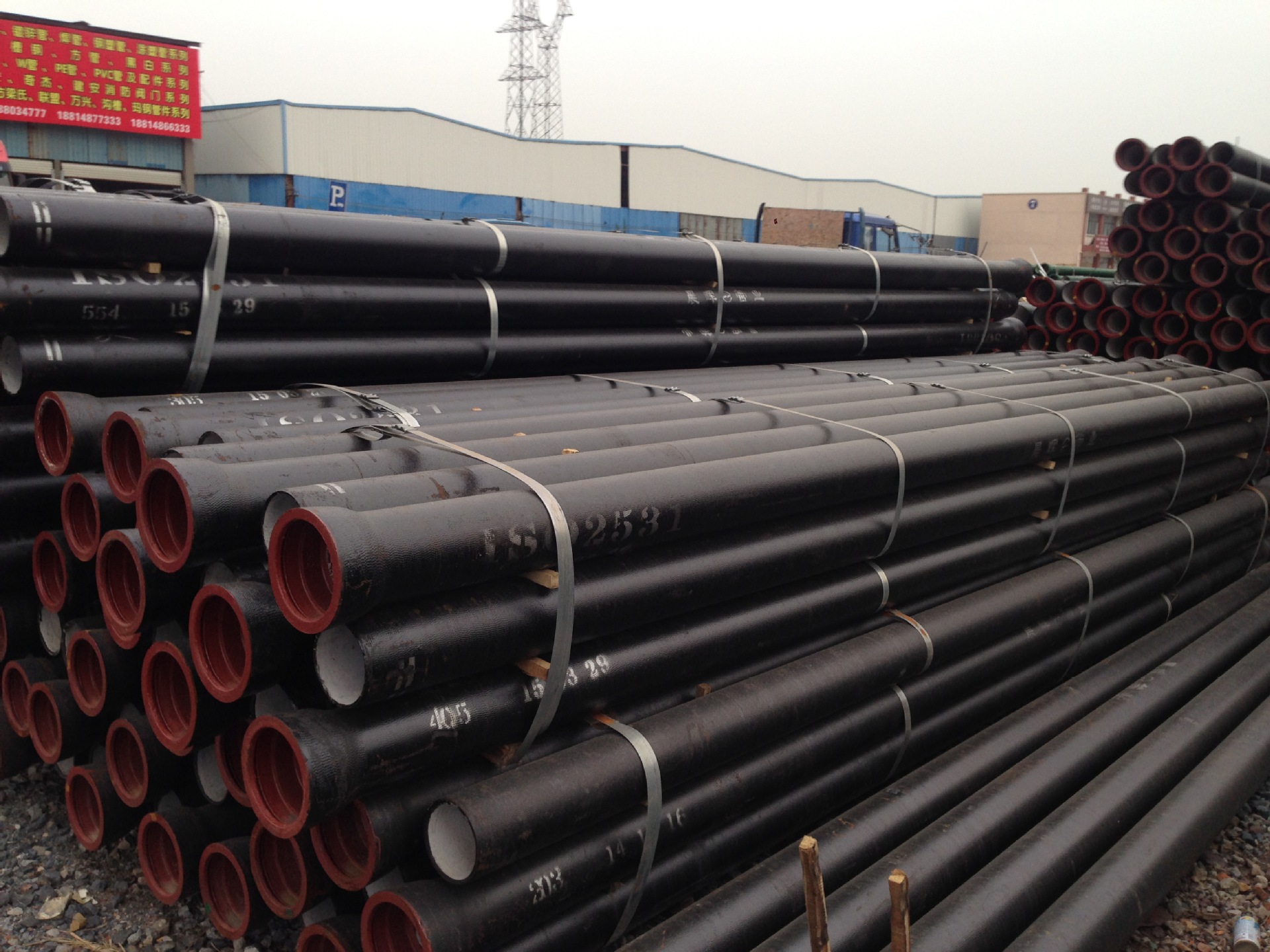 杭州绍兴湖州金华台州批发球墨管球墨管配件dn100800球墨管