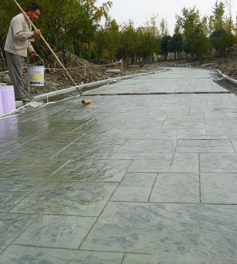 庭院艺术压模地坪 酒吧室内压模地坪厂家直销