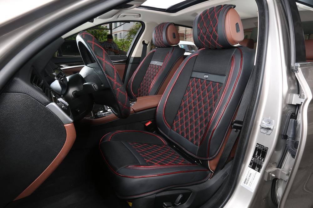 镖王经典时尚款 三明治冰丝网汽车通用坐垫