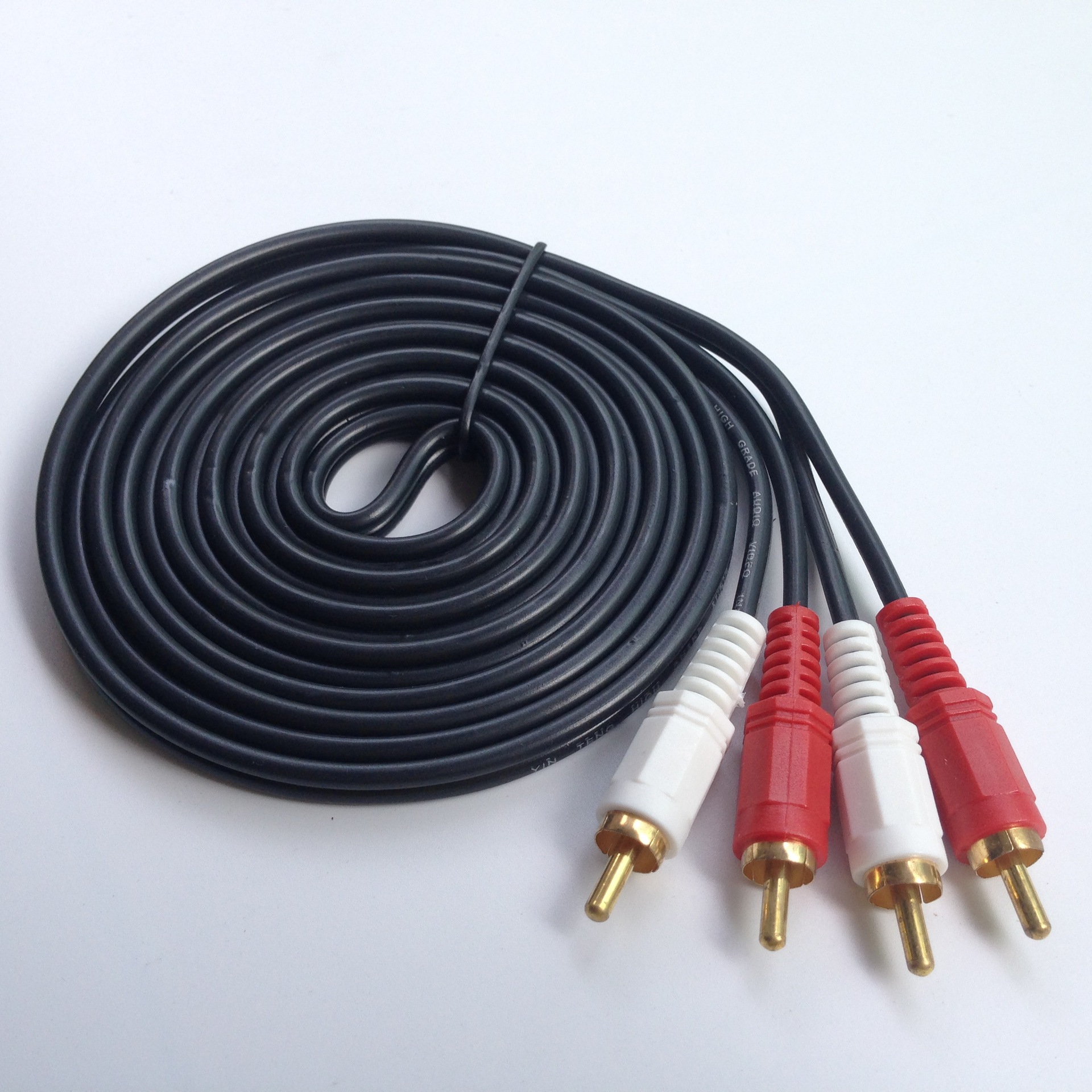 厂家供应2对2音频线 dvd音频线 批发rca线材 精包音频线混批