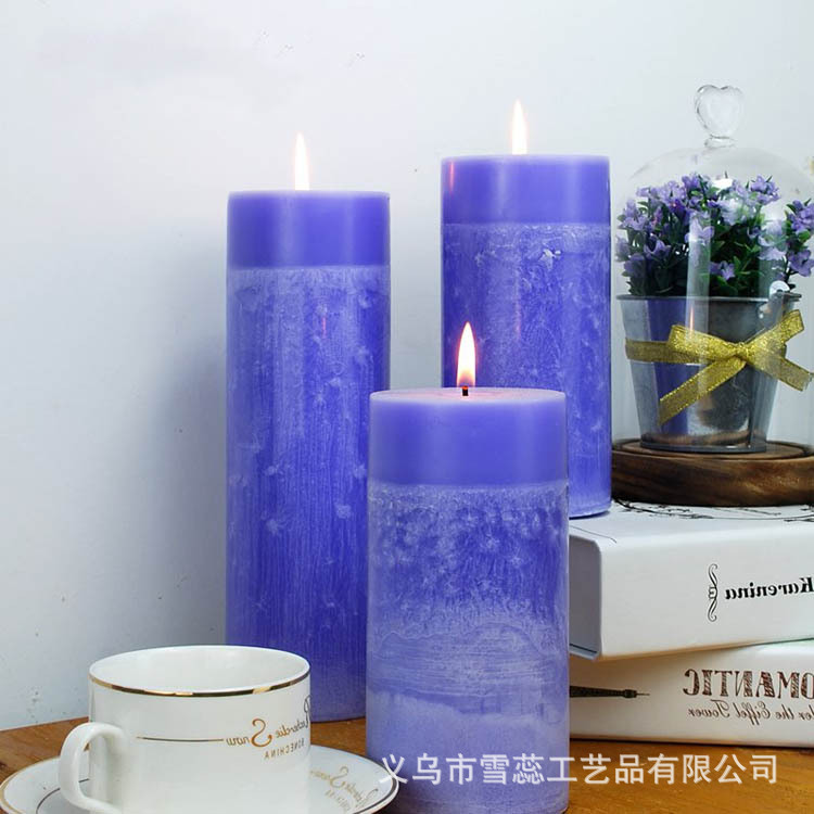 外贸出口香薰蜡烛上大下杯形小方形蜡烛四边形85g小蜡烛婚庆蜡烛